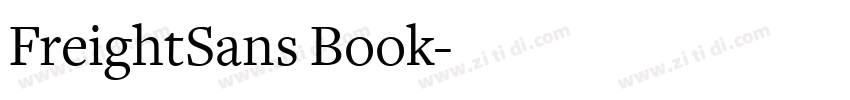 FreightSans Book字体转换
